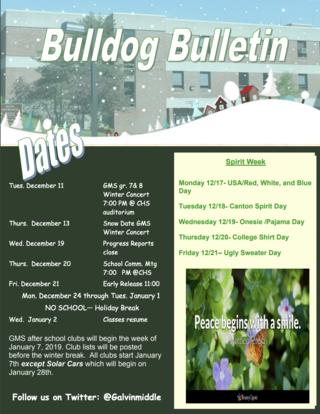  Bulldog Bulletin December